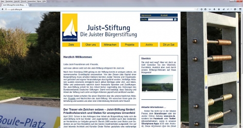 Bild 0 von Die Webseite der Juist-Stiftung hat ein neues Design