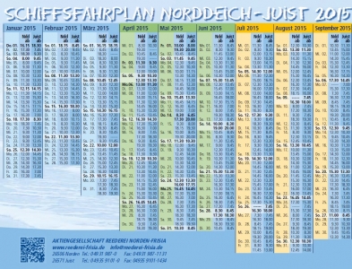 Bild 0 von Der Fährplan 2015 (Frisia-Edition) ist da!!!