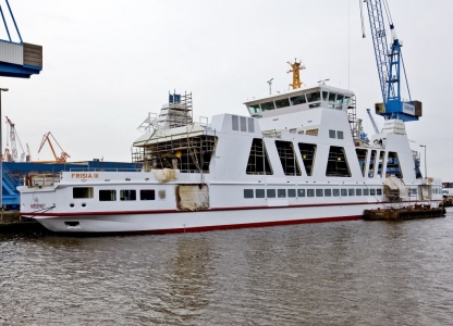 Bild 0 von Neubau der Reederei Norden-Frisia liegt bereits im Wasser