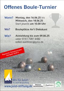 Bild 0 von Juist-Stiftung führt auch dieses Jahr sein Boule-Tournier durch