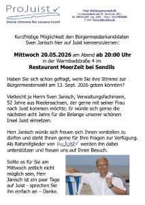 Bild 0 von Sven Janisch ist der zweite Bürgermeisterkandidat auf Juist