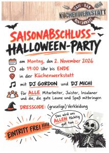 Bild 0 von Saisonabschluss-Halloween-Party in der "Küchenwerkstatt" geplant